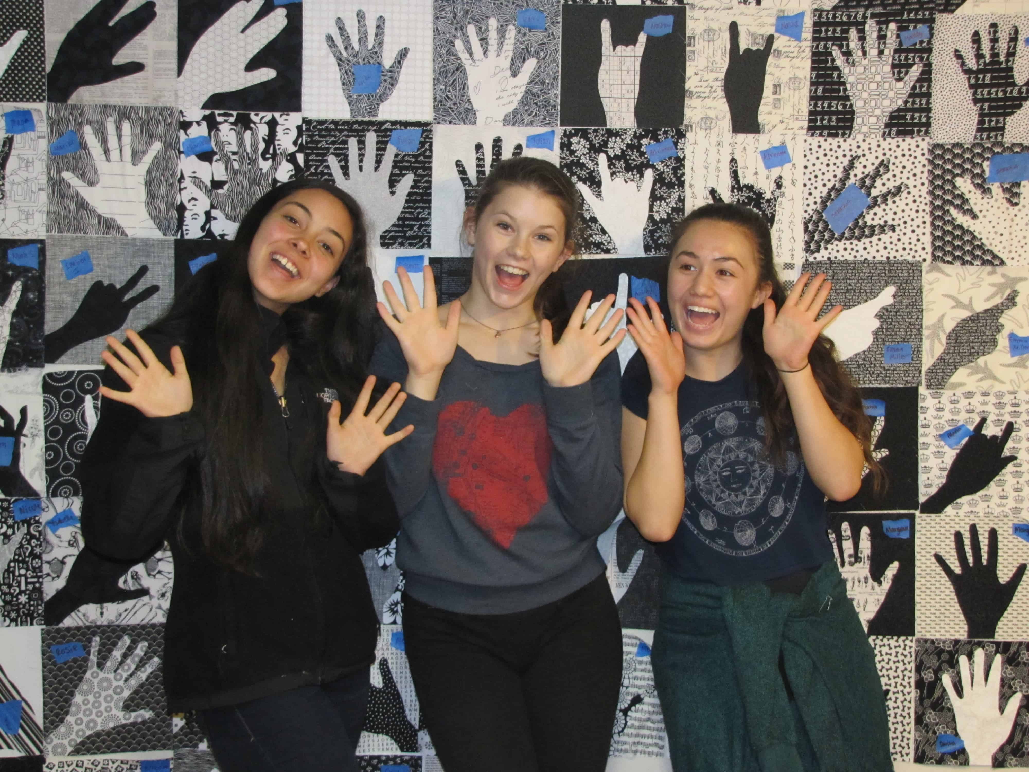 Loving Hands of the SF School of the Arts Dancers! A gift for Program Director, Elvia Marta.