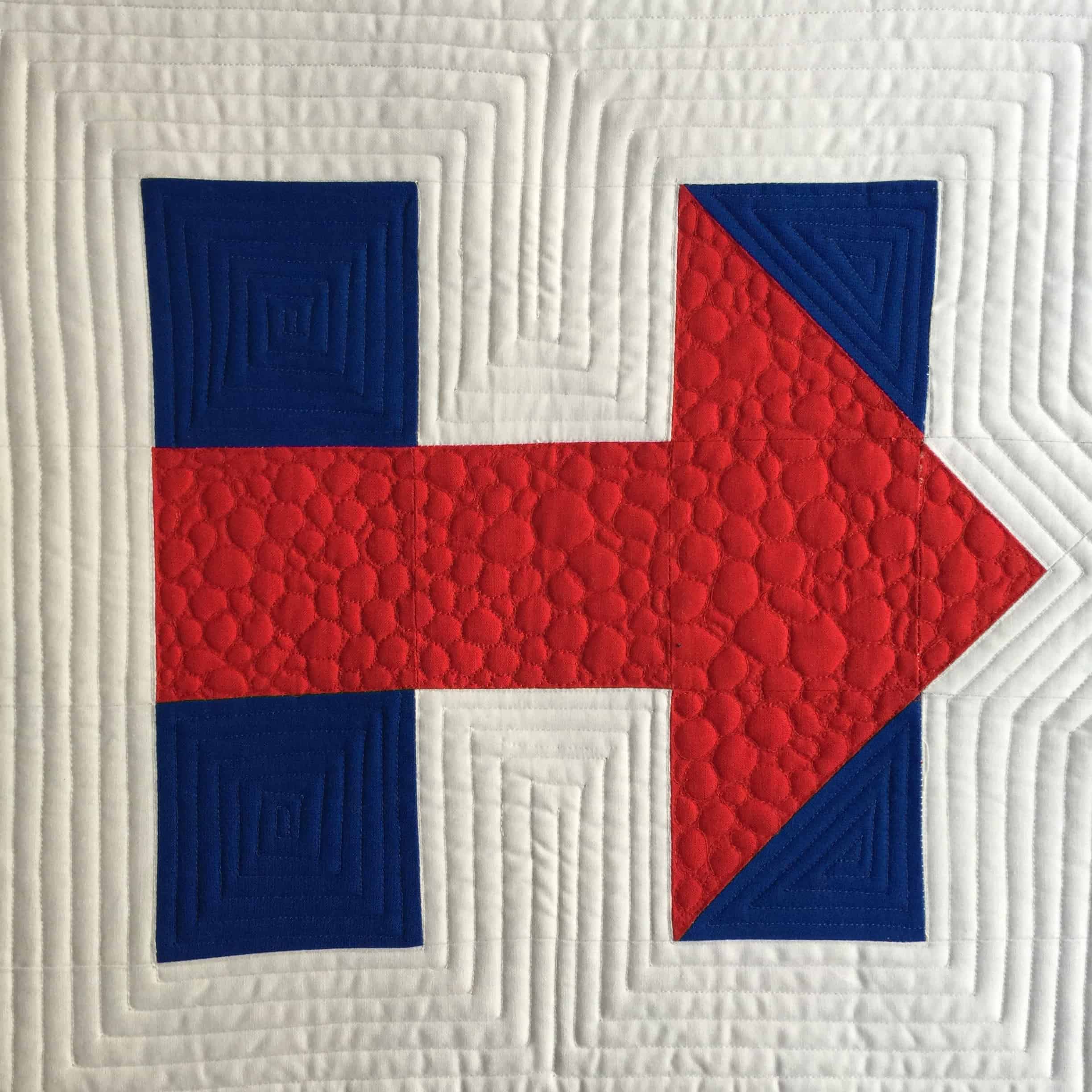 Hillary Logo Quilt Block