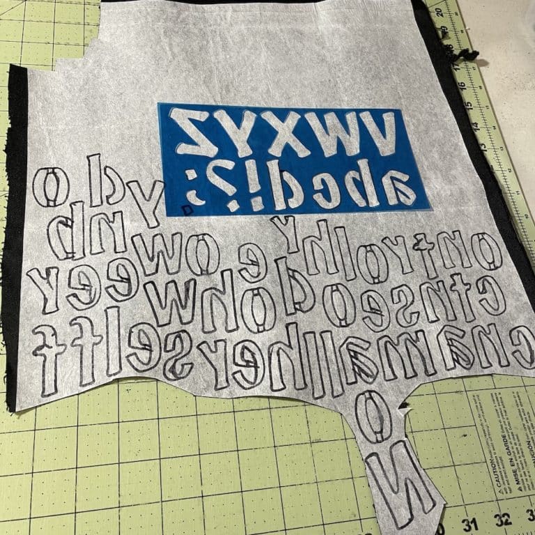 2. Trace letters backwards